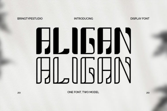 Aligan: A Versatile Display Font for Editorial Design