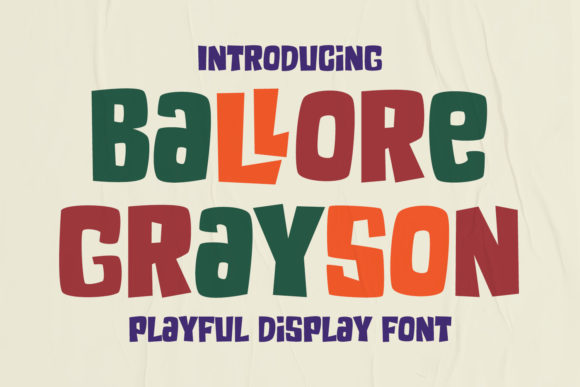 Ballore Grayson: A Bold Display Font for Powerful Digital Communication