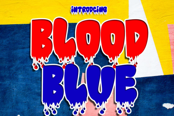 Blood Blue Font for Handmade Creations