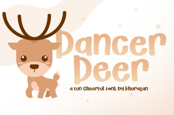 Dancer Deer: A Cheerful Winter-Themed Display Font