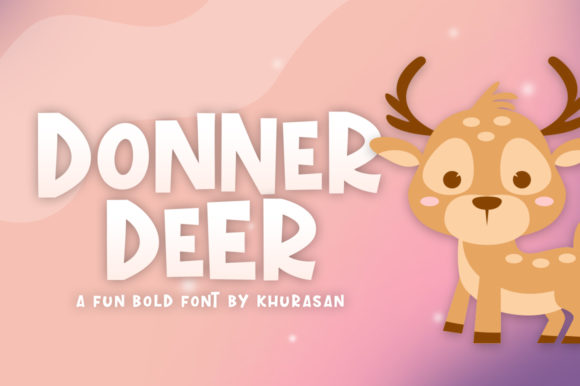 Donner Deer: A Winter-Themed Font for Holiday Campaigns