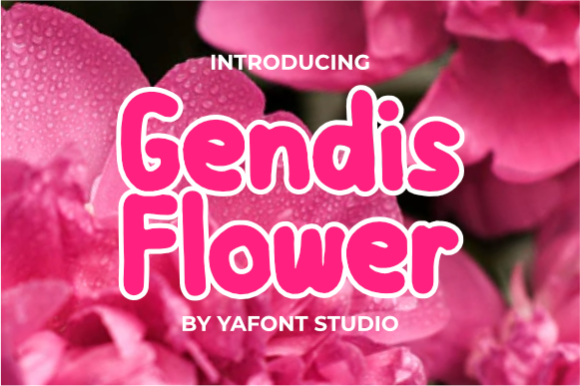 Gendis Flower: A Display Font for Web Designers