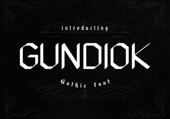 Gundiok: A Neo Gothic Display Font for Modern Editorial Design