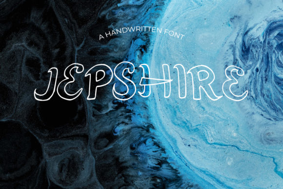Jepshire: A Modern Display Font for Handmade Creations