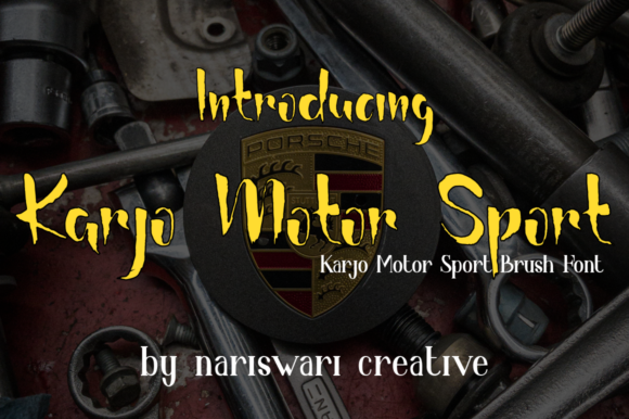 Karjo Motor Sport: A Bold Display Font for Branding Projects