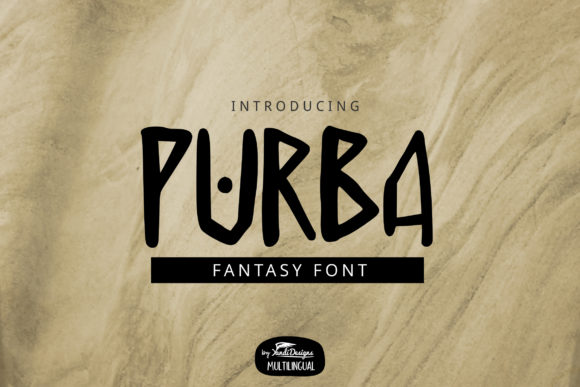 Purba Display Font Review for Brand Designers