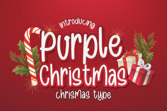 Purple Christmas Font for Holiday Campaigns