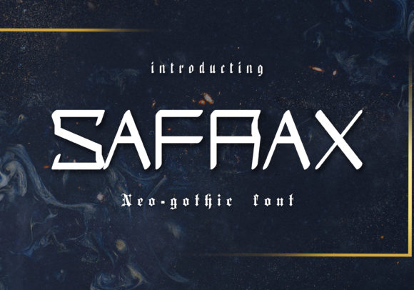 Safrax: A Neo Gothic Font for Bold Digital Design