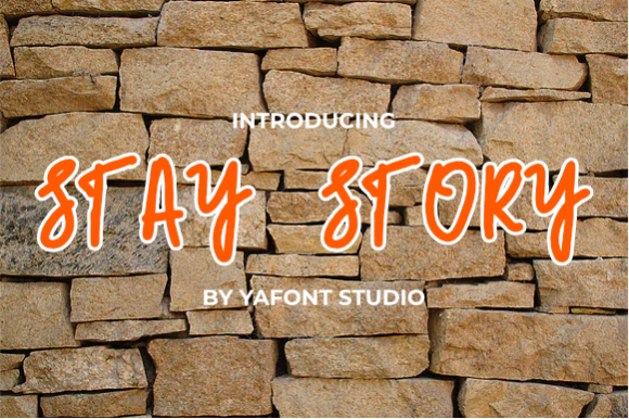 Stay Story: A Playful Display Font for Web Design