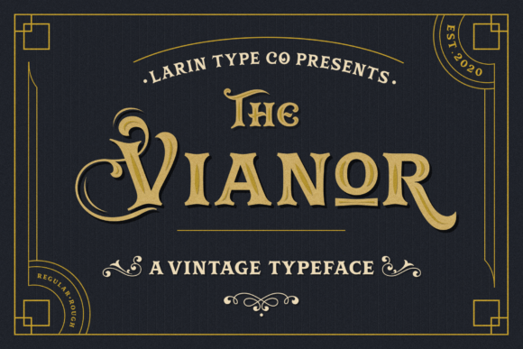 Vianor: A Vintage Display Font for Timeless Editorial Design