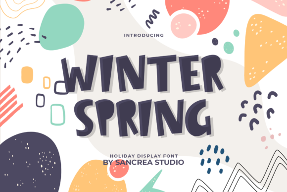 Winter Spring Font for Editorial Design and Content Creation